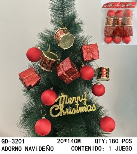 [GD-3201 [180 PZS/CAJA]] [GD-3201]ADORNO NAVIDEÑO