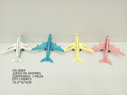 [CN-0004 [1200 PZS/CAJA]] [CN-0004]JUEGO DE AVIONES