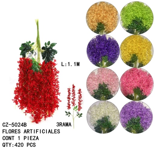 [CZ-5024B [420 PZS/CAJA]] [CZ-5024B]FLORES ARTIFICIALES