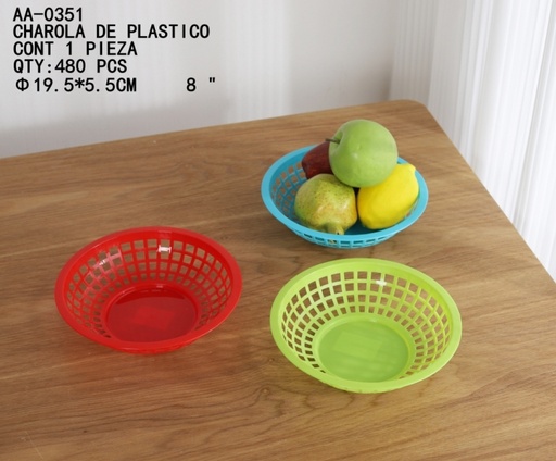 [AA-0351 [480 PZS/CAJA]] [AA-0351]CHAROLA DE PLASTICO