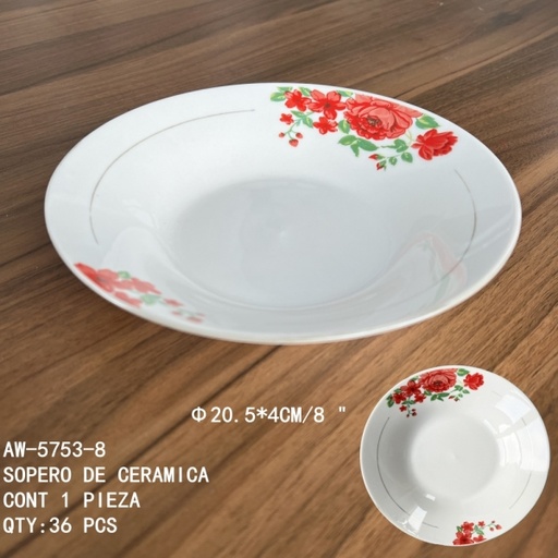 [AW-5753-8 [36 PZS/CAJA]] [AW-5753-8]SOPERO DE CERAMICA