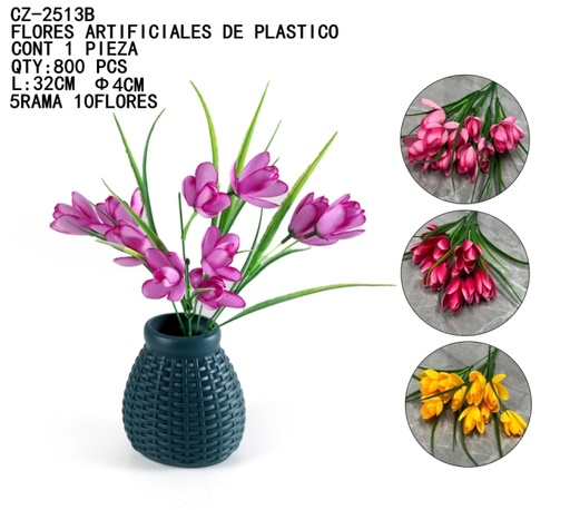 [CZ-2513B [800 PZS/CAJA]] [CZ-2513B]FLORES ARTIFICIALES DE PLASTICO