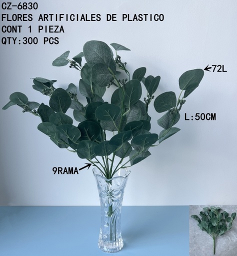 [CZ-6830 [300 PZS/CAJA]] [CZ-6830]FLORES ARTIFICIALES DE PLASTICO