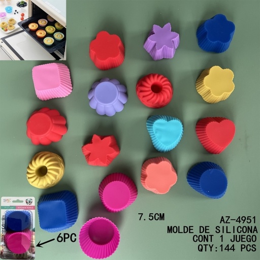 [AZ-4951 [144 PZS/CAJA]] [AZ-4951]MOLDE DE SILICONA