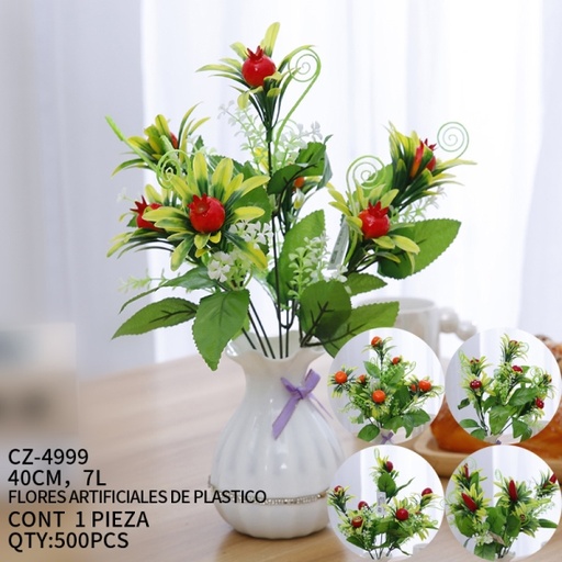 [CZ-4999 [500 PZS/CAJA]] [CZ-4999]FLORES ARTIFICIALES DE PLASTICO