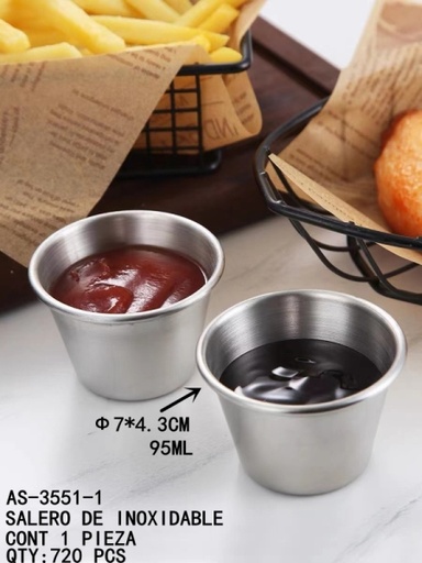 [AS-3551-1 [720 PZS/CAJA]] [AS-3551-1]SALERO DE INOXIDABLE