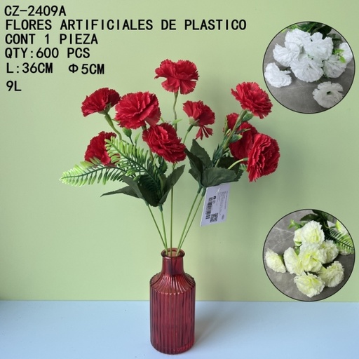 [CZ-2409A [600 PZS/CAJA]] [CZ-2409A]FLORES ARTIFICIALES DE PLASTICO