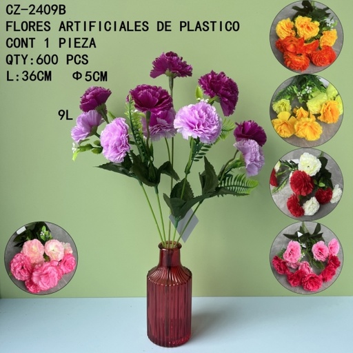 [CZ-2409B [600 PZS/CAJA]] [CZ-2409B]FLORES ARTIFICIALES DE PLASTICO