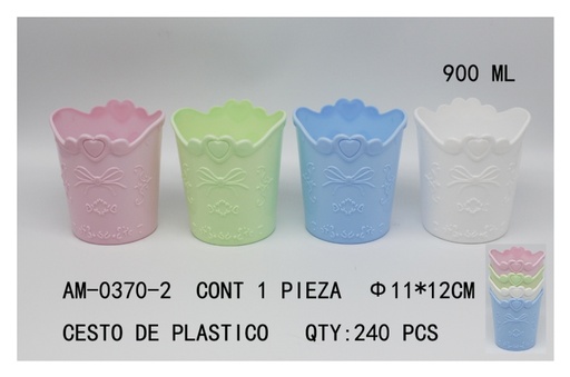 [AM-0370-2 [240 PZS/CAJA]] [AM-0370-2]CESTO DE PLASTICO