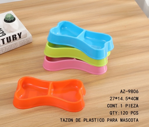 [AZ-9806 [120 PZS/CAJA]] [AZ-9806] TAZON DE PLASTICO PARA MASCOTA