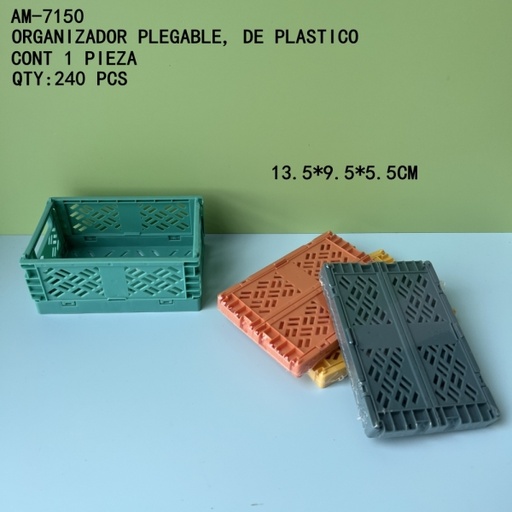 [AM-7150 [240 PZS/CAJA]] [AM-7150]ORGANIZADOR PLEGABLE, DE PLASTICO