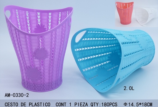 [AM-0330-2 [180 PZS/CAJA]] [AM-0330-2]CESTO DE PLASTICO