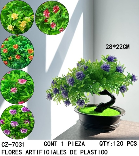 [CZ-7031 [120 PZS/CAJA]] [CZ-7031]FLORES ARTIFICIALES DE PLASTICO