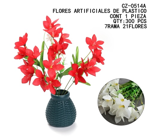 [CZ-0514A [300 PZS/CAJA]] [CZ-0514A]FLORES ARTIFICIALES DE PLASTICO