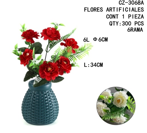 [CZ-3068A [300 PZS/CAJA]] [CZ-3068A]FLORES ARTIFICIALES