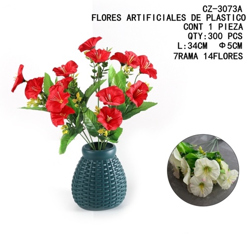 [CZ-3073A [300 PZS/CAJA]] [CZ-3073A]FLORES ARTIFICIALES DE PLASTICO
