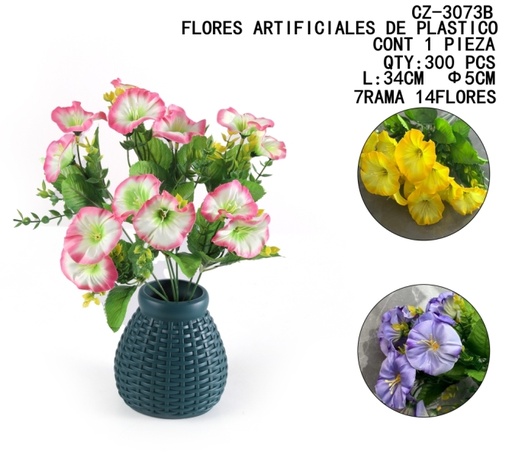 [CZ-3073B [300 PZS/CAJA]] [CZ-3073B]FLORES ARTIFICIALES DE PLASTICO