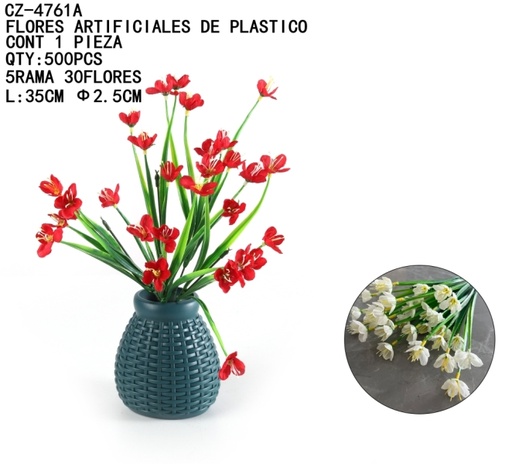 [CZ-4761A [500 PZS/CAJA]] [CZ-4761A]FLORES ARTIFICIALES DE PLASTICO