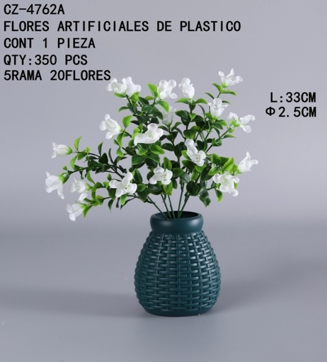 [CZ-4762A [350 PZS/CAJA]] [CZ-4762A]FLORES ARTIFICIALES DE PLASTICO