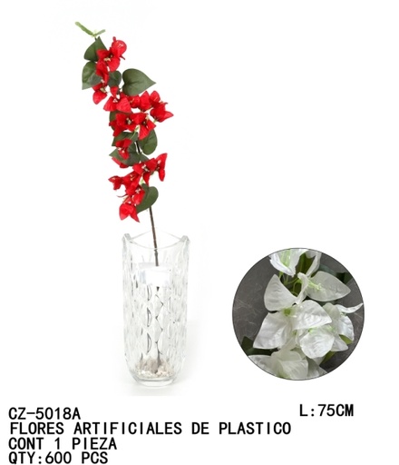 [CZ-5018A [600 PZS/CAJA]] [CZ-5018A]FLORES ARTIFICIALES DE PLASTICO