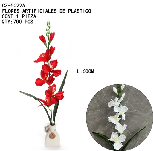 [CZ-5022A [700 PZS/CAJA]] [CZ-5022A]FLORES ARTIFICIALES DE PLASTICO