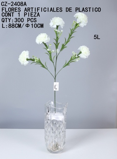 [CZ-2408A [300 PZS/CAJA]] [CZ-2408A]FLORES ARTIFICIALES DE PLASTICO