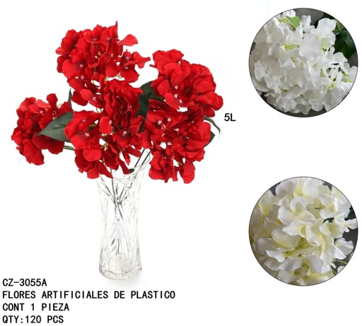 [CZ-3055A [120 PZS/CAJA]] [CZ-3055A]FLORES ARTIFICIALES DE PLASTICO