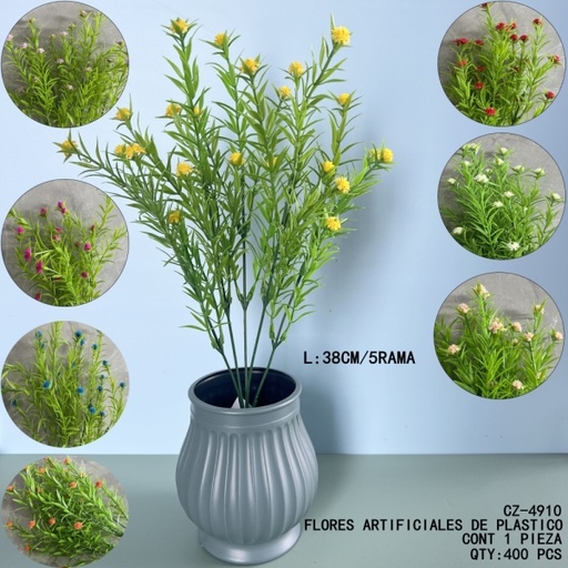 [CZ-4910 [400 PZS/CAJA]] [CZ-4910]FLORES ARTIFICIALES DE PLASTICO