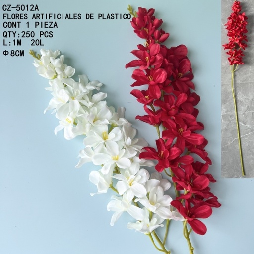 [CZ-5012A [250 PZS/CAJA]] [CZ-5012A]FLORES ARTIFICIALES DE PLASTICO
