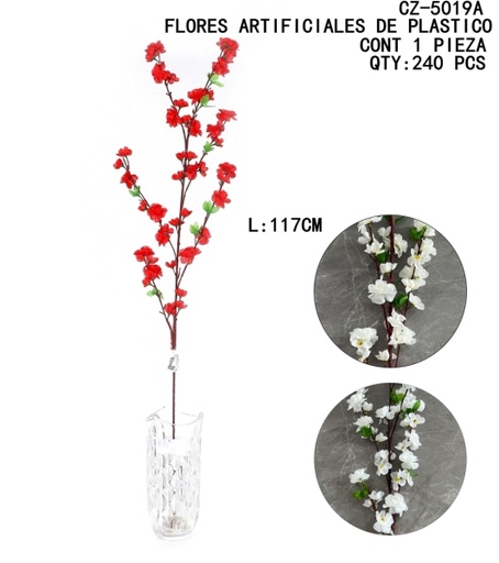 [CZ-5019A [240 PZS/CAJA]] [CZ-5019A]FLORES ARTIFICIALES DE PLASTICO