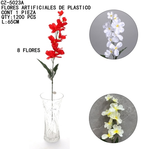 [CZ-5023A [1200 PZS/CAJA]] [CZ-5023A]FLORES ARTIFICIALES DE PLASTICO
