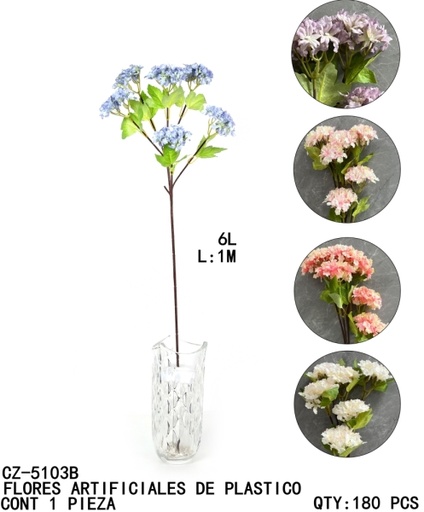 [CZ-5103B [180 PZS/CAJA]] [CZ-5103B]FLORES ARTIFICIALES DE PLASTICO