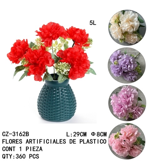 [CZ-3162B [360 PZS/CAJA]] [CZ-3162B]FLORES ARTIFICIALES DE PLASTICO