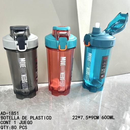 [AD-1851 [80 PZS/CAJA]] [AD-1851]BOTELLA DE PLASTICO