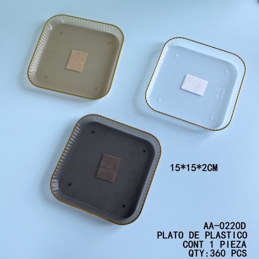 [AA-0220D [360 PZS/CAJA]] [AA-0220D]PLATO DE PLASTICO