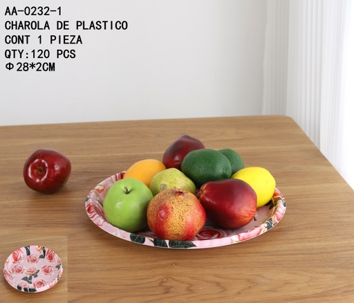[AA-0232-1 [120 PZS/CAJA]] [AA-0232-1]CHAROLA DE PLASTICO