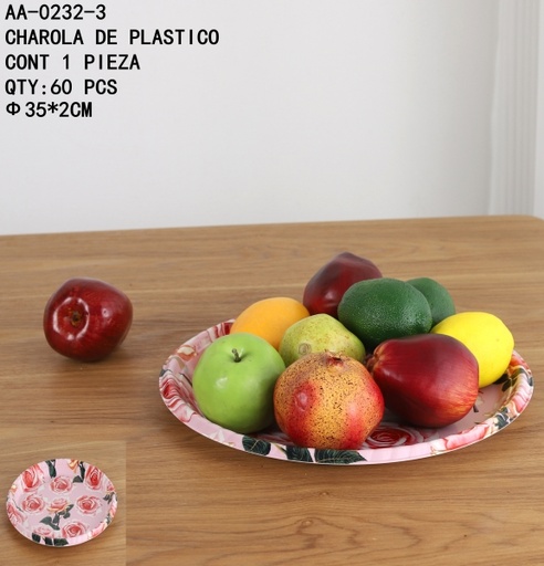 [AA-0232-3 [60 PZS/CAJA]] [AA-0232-3]CHAROLA DE PLASTICO