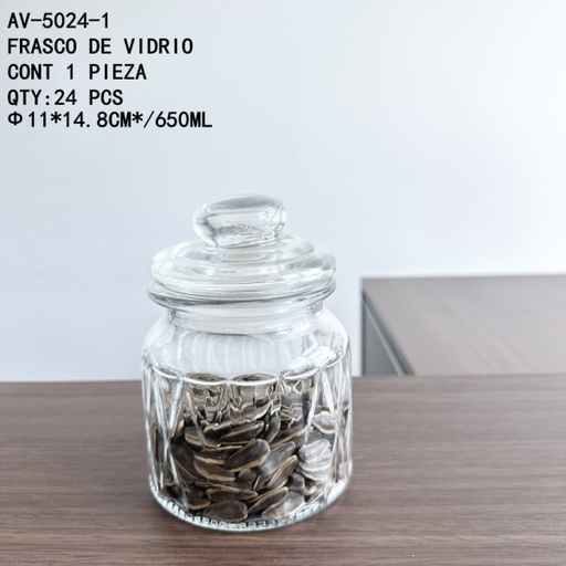 [AV-5024-1 [24 PZS/CAJA]] [AV-5024-1]FRASCO DE VIDRIO