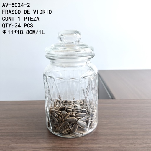[AV-5024-2 [24 PZS/CAJA]] [AV-5024-2]FRASCO DE VIDRIO