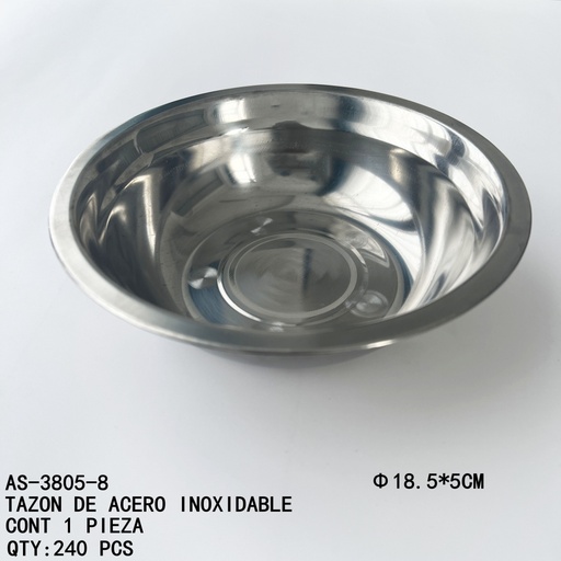 [AS-3805-8 [240 PZS/CAJA]] [AS-3805-8] TAZON DE ACERO INOXIDABLE