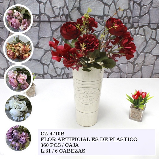 [CZ-4710B [360 PZS/CAJA]] [CZ-4710B]FLORES ARTIFICIALES DE PLASTICOS