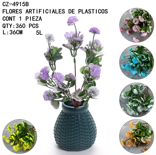 [CZ-4915B [360 PZS/CAJA]] [CZ-4915B]FLORES ARTIFICIALES DE PLASTICOS