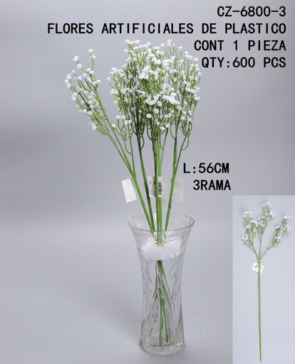 [CZ-6800-3 [600 PZS/CAJA]] [CZ-6800-3]FLORES ARTIFICIALES DE PLASTICO