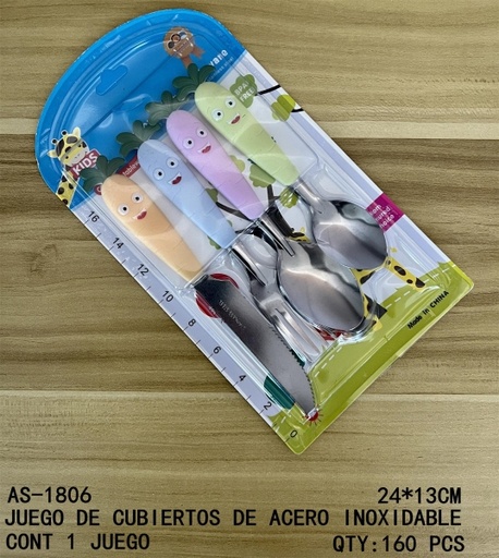 [AS-1806 [160 PZS/CAJA]] [AS-1806]JUEGO DE CUBIERTOS DE ACERO INOXIDABLE