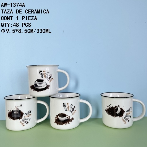 [AW-1374A [48 PZS/CAJA]] [AW-1374A]TAZA DE CERAMICA