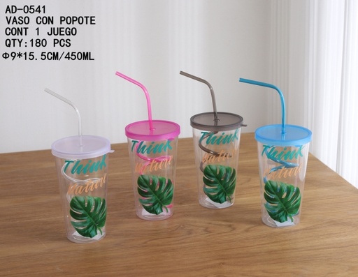 [AD-0541 [180 PZS/CAJA]] [AD-0541]VASO CON POPOTE