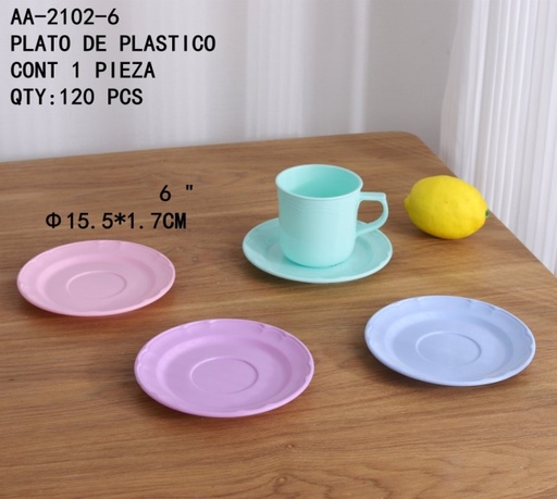 [AA-2102-6 [120 PZS/CAJA]] [AA-2102-6]PLATO DE PLASTICO