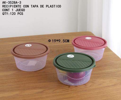 [AK-3528A-3 [120 PZS/CAJA]] [AK-3528A-3]RECIPIENTE CON TAPA DE PLASTICO