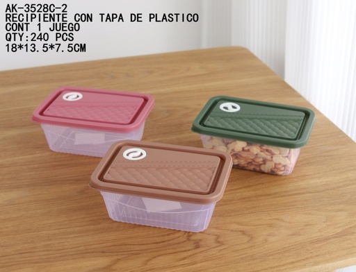 [AK-3528C-2 [240 PZS/CAJA]] [AK-3528C-2]RECIPIENTE CON TAPA DE PLASTICO