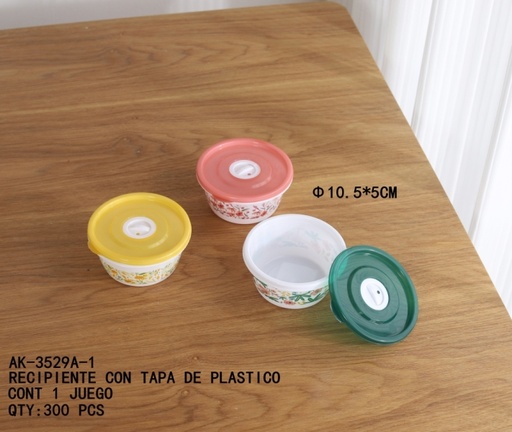 [AK-3529A-1 [300 PZS/CAJA]] [AK-3529A-1]RECIPIENTE CON TAPA DE PLASTICO